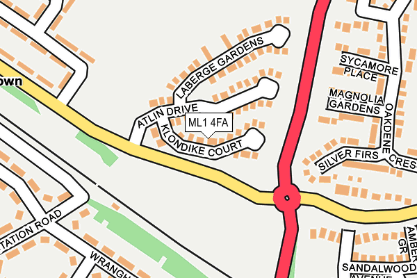 ML1 4FA map - OS OpenMap – Local (Ordnance Survey)