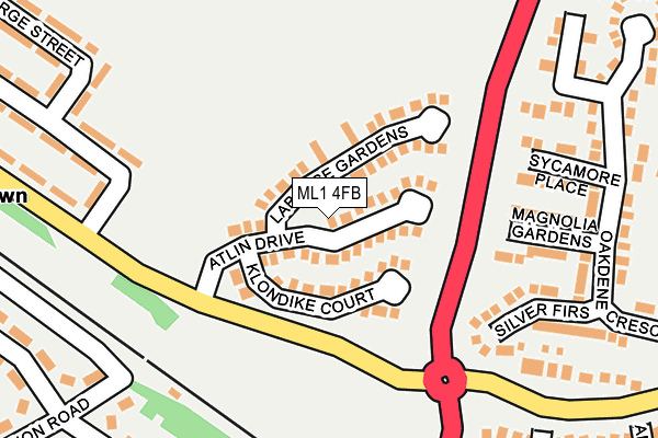 ML1 4FB map - OS OpenMap – Local (Ordnance Survey)