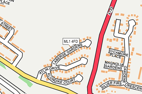 ML1 4FD map - OS OpenMap – Local (Ordnance Survey)
