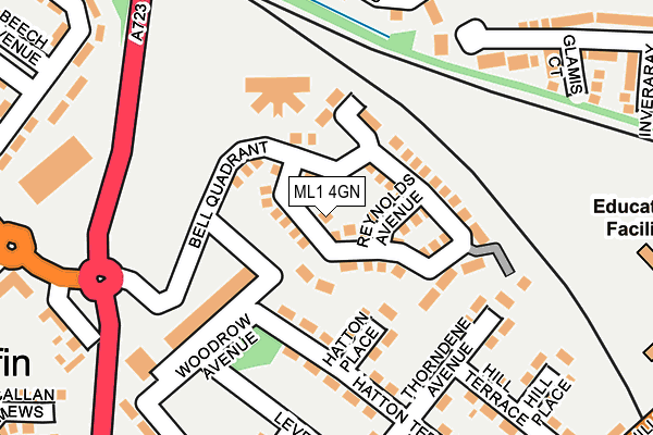 ML1 4GN map - OS OpenMap – Local (Ordnance Survey)