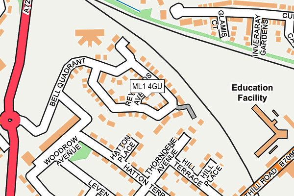 ML1 4GU map - OS OpenMap – Local (Ordnance Survey)