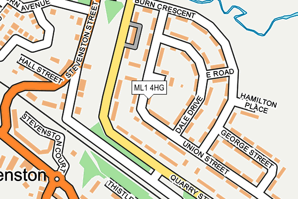 ML1 4HG map - OS OpenMap – Local (Ordnance Survey)