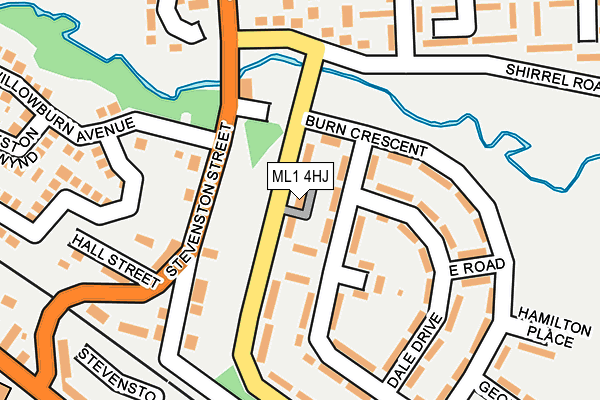 ML1 4HJ map - OS OpenMap – Local (Ordnance Survey)