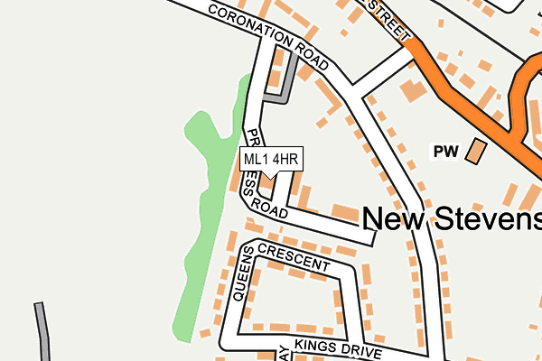 ML1 4HR map - OS OpenMap – Local (Ordnance Survey)
