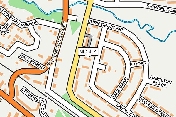 ML1 4LZ map - OS OpenMap – Local (Ordnance Survey)