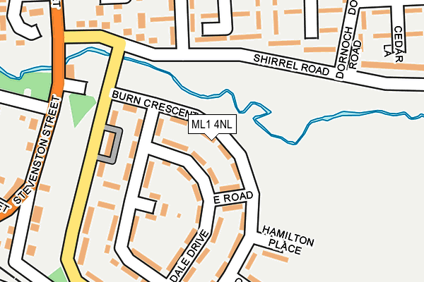 ML1 4NL map - OS OpenMap – Local (Ordnance Survey)