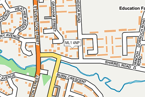 ML1 4NP map - OS OpenMap – Local (Ordnance Survey)