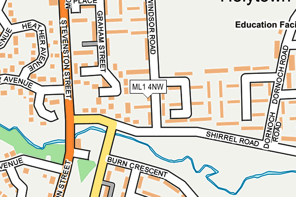 ML1 4NW map - OS OpenMap – Local (Ordnance Survey)