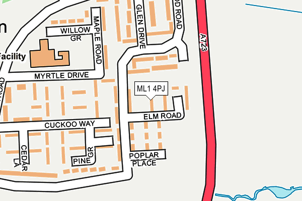 ML1 4PJ map - OS OpenMap – Local (Ordnance Survey)