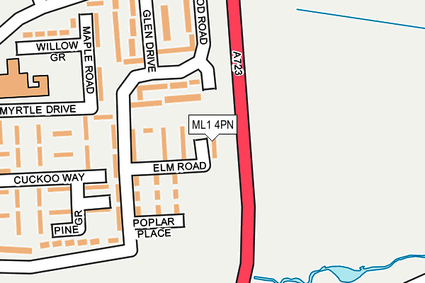 ML1 4PN map - OS OpenMap – Local (Ordnance Survey)