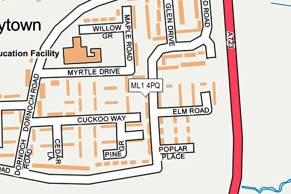 ML1 4PQ map - OS OpenMap – Local (Ordnance Survey)
