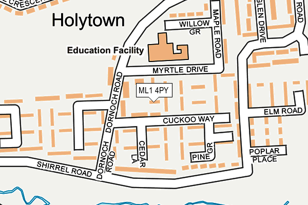 ML1 4PY map - OS OpenMap – Local (Ordnance Survey)