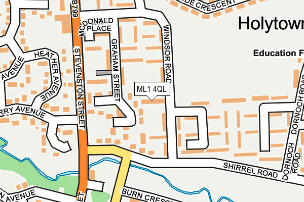 ML1 4QL map - OS OpenMap – Local (Ordnance Survey)