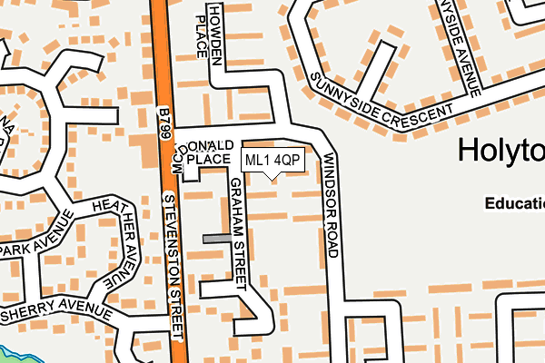 ML1 4QP map - OS OpenMap – Local (Ordnance Survey)