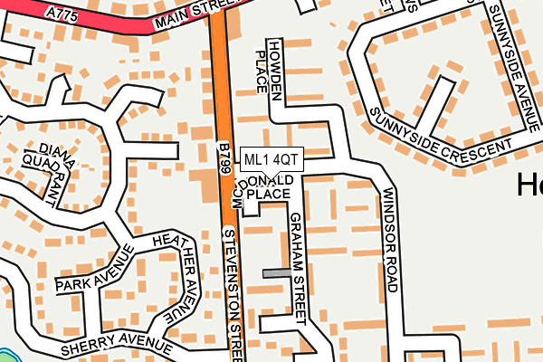 ML1 4QT map - OS OpenMap – Local (Ordnance Survey)