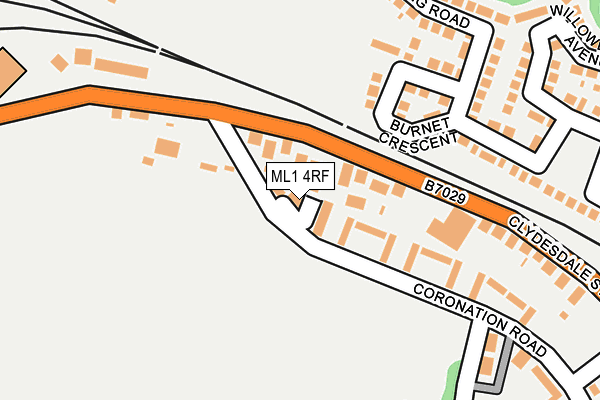 ML1 4RF map - OS OpenMap – Local (Ordnance Survey)