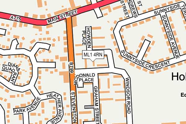 ML1 4RN map - OS OpenMap – Local (Ordnance Survey)