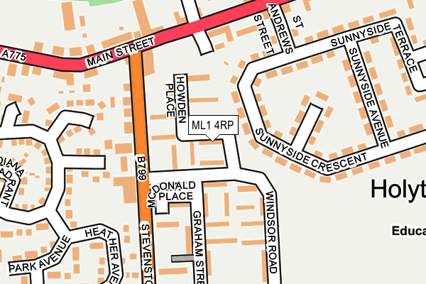 ML1 4RP map - OS OpenMap – Local (Ordnance Survey)