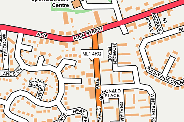 ML1 4RQ map - OS OpenMap – Local (Ordnance Survey)