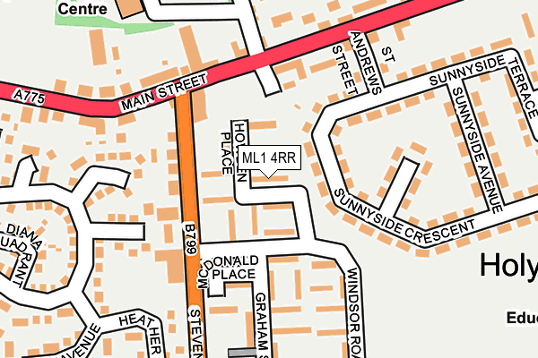 ML1 4RR map - OS OpenMap – Local (Ordnance Survey)