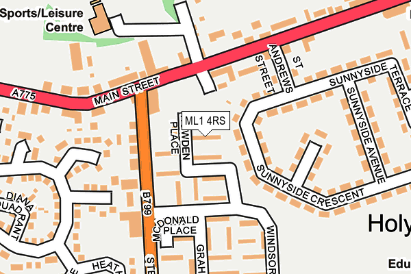 ML1 4RS map - OS OpenMap – Local (Ordnance Survey)