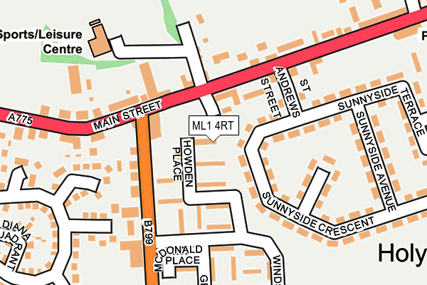 ML1 4RT map - OS OpenMap – Local (Ordnance Survey)