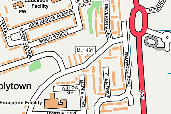 ML1 4SY map - OS OpenMap – Local (Ordnance Survey)