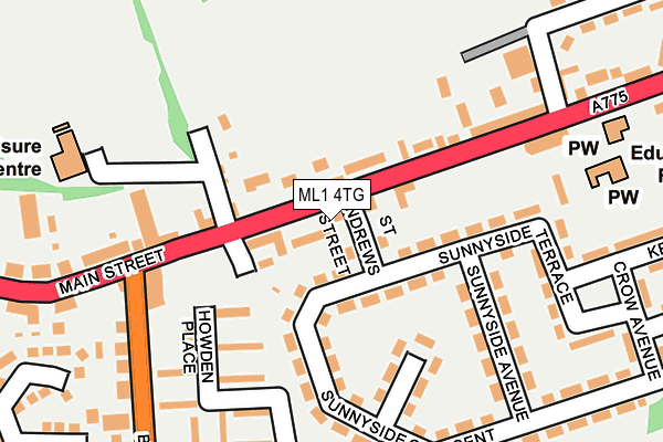 ML1 4TG map - OS OpenMap – Local (Ordnance Survey)