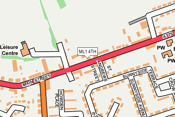 ML1 4TH map - OS OpenMap – Local (Ordnance Survey)