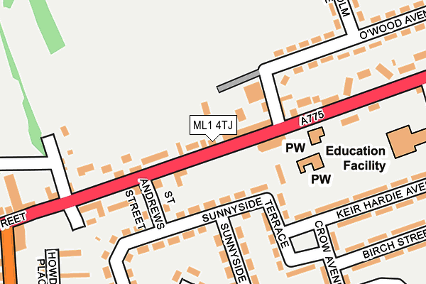 Map of TASTY BITE HOLYTOWN LTD at local scale