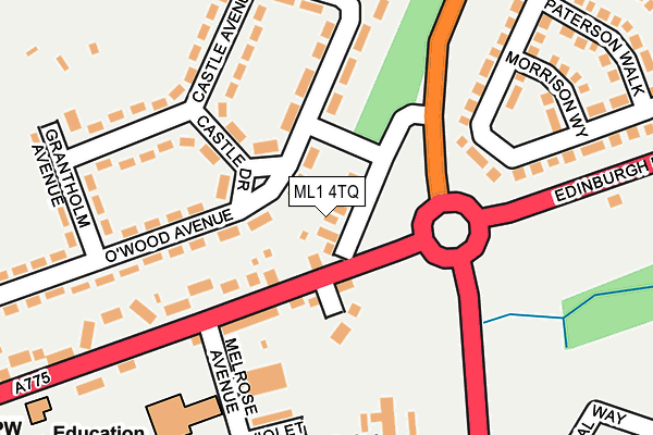ML1 4TQ map - OS OpenMap – Local (Ordnance Survey)