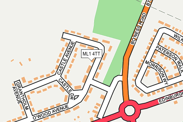 ML1 4TT map - OS OpenMap – Local (Ordnance Survey)