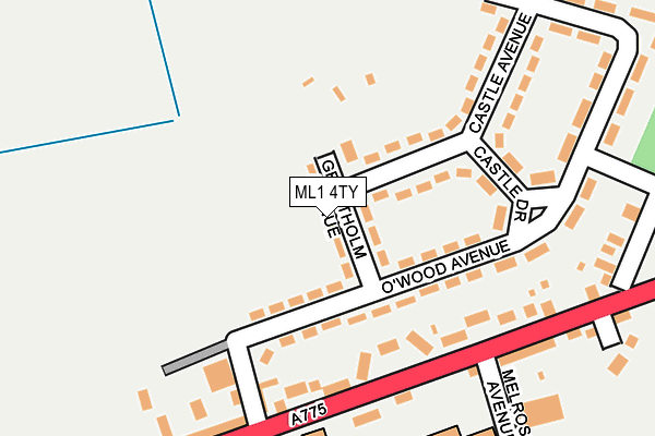 ML1 4TY map - OS OpenMap – Local (Ordnance Survey)
