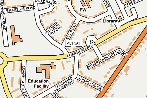 ML1 5AY map - OS OpenMap – Local (Ordnance Survey)