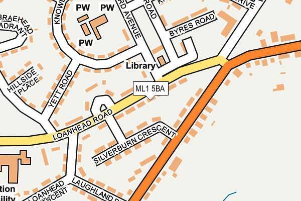 ML1 5BA map - OS OpenMap – Local (Ordnance Survey)