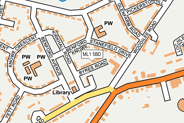 ML1 5BD map - OS OpenMap – Local (Ordnance Survey)