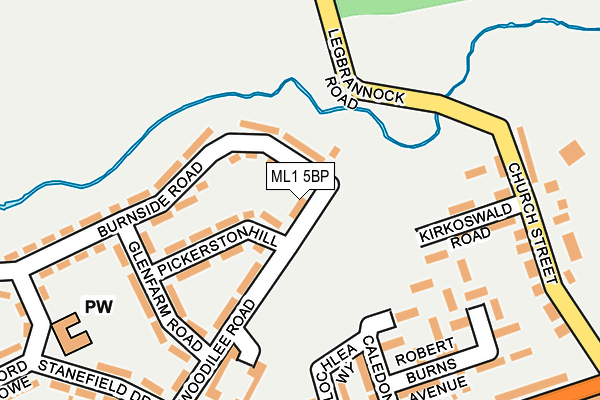 ML1 5BP map - OS OpenMap – Local (Ordnance Survey)