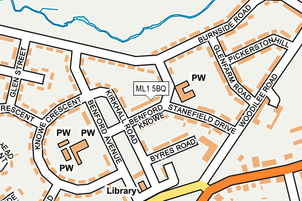 ML1 5BQ map - OS OpenMap – Local (Ordnance Survey)