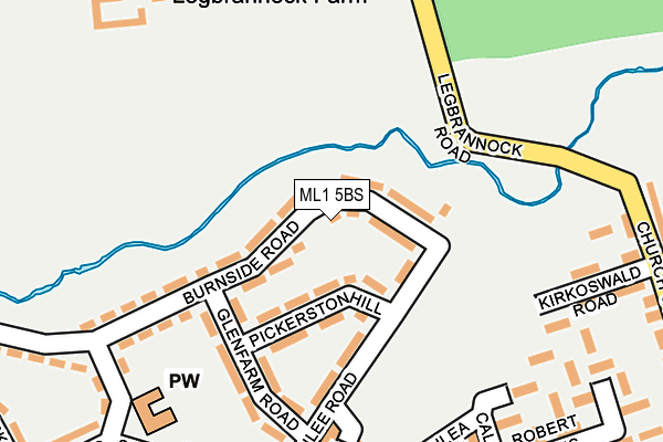 ML1 5BS map - OS OpenMap – Local (Ordnance Survey)