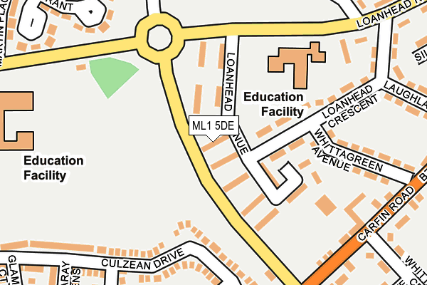 ML1 5DE map - OS OpenMap – Local (Ordnance Survey)