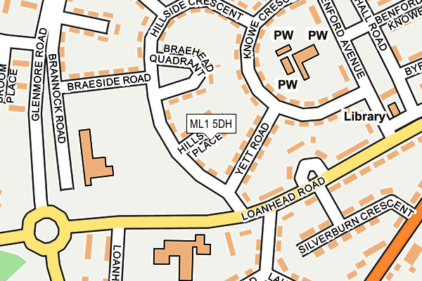 ML1 5DH map - OS OpenMap – Local (Ordnance Survey)