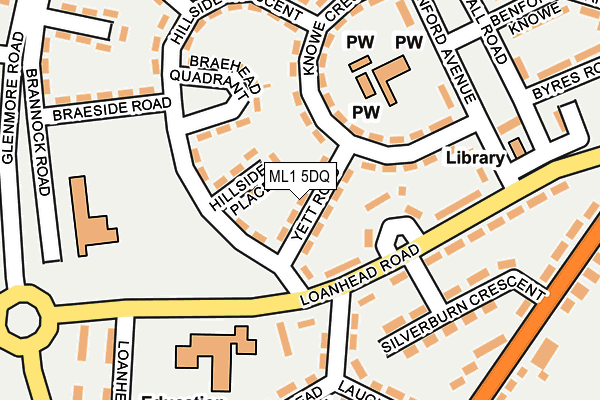 ML1 5DQ map - OS OpenMap – Local (Ordnance Survey)