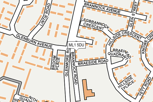 ML1 5DU map - OS OpenMap – Local (Ordnance Survey)