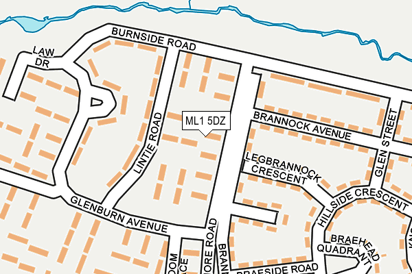 ML1 5DZ map - OS OpenMap – Local (Ordnance Survey)