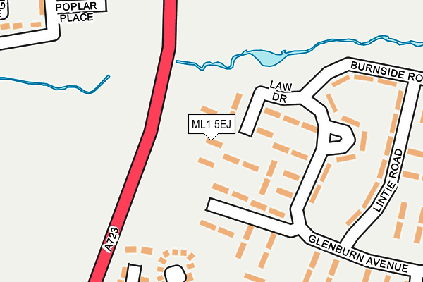 ML1 5EJ map - OS OpenMap – Local (Ordnance Survey)