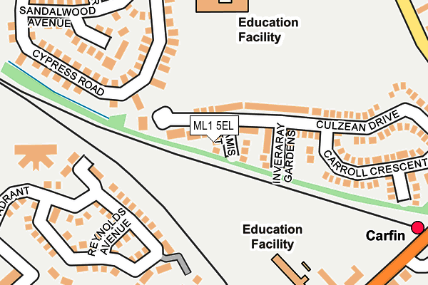 ML1 5EL map - OS OpenMap – Local (Ordnance Survey)