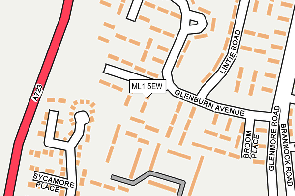 ML1 5EW map - OS OpenMap – Local (Ordnance Survey)