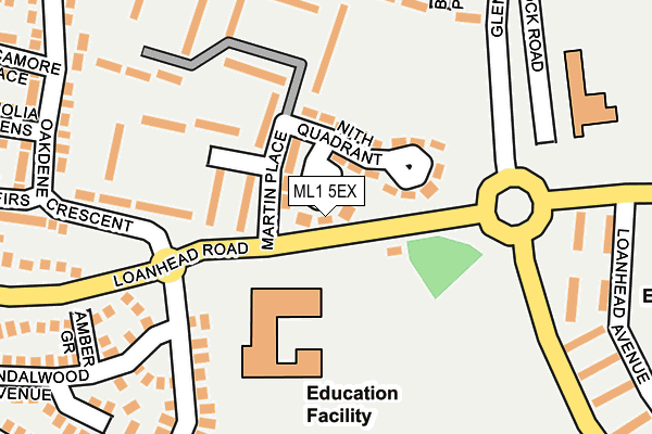 ML1 5EX map - OS OpenMap – Local (Ordnance Survey)
