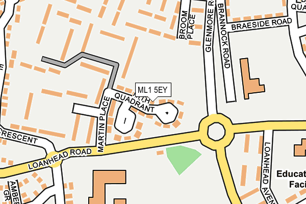 ML1 5EY map - OS OpenMap – Local (Ordnance Survey)