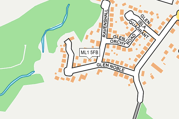 ML1 5FB map - OS OpenMap – Local (Ordnance Survey)